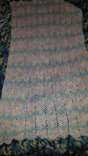 Crocheted baby balnket