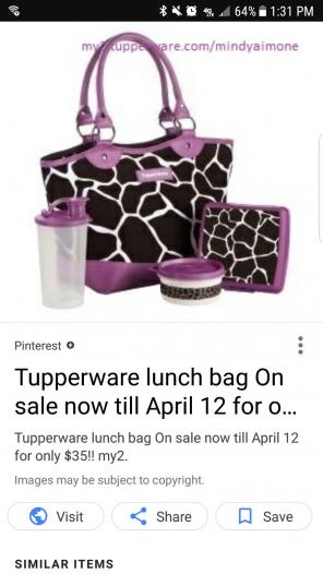 Tupperware lunch set