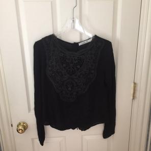 Chloe K Black lace top