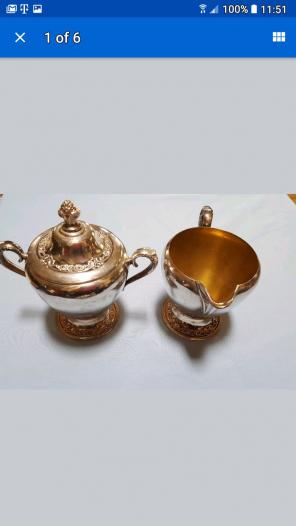 Antique Rogers & Bro. Silverplate Sugar