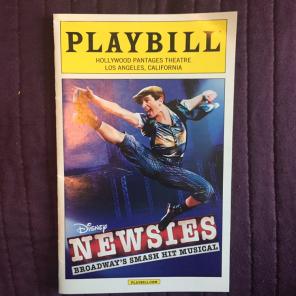 Newsies At The Pantages Playbill