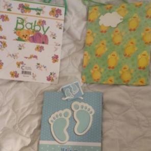 Baby shower gift bags lot