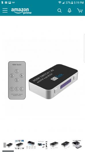 4x1 High Speed 1080P HDMI PORT SWITCH