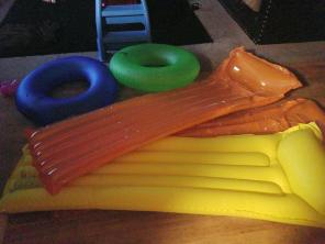 New pool floats