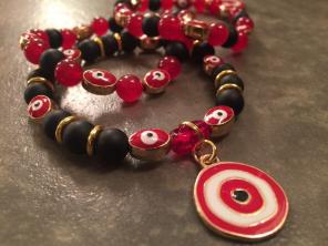 Evil Eye DAY OF THE DEAD Bracelet Stack