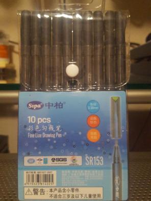 Fine line drawing pens