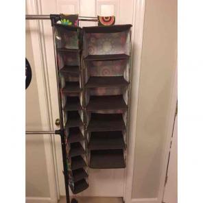 2 Closet organizer shoe+clothing shelves