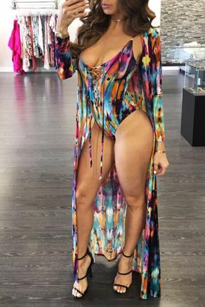 One Piece Swimsuit with Cover