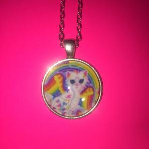 Lisa Frank White Angel Kitty Cat