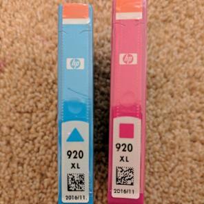 Hp 920xl Ink Cartridges New Sealed