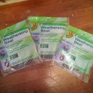 3 NEW packages of weatherstripping seal
