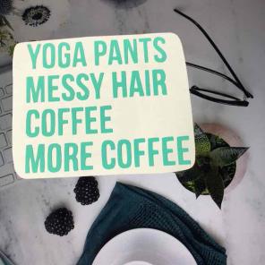 Yoga pants coffee