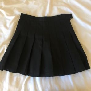 Pleaded Tennis Skirt Skirt Black