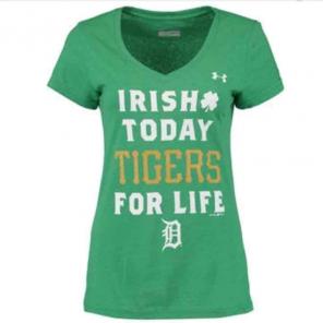 Detroit Tigers St. Patrick's Day tee
