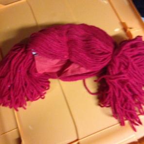 Red Yarn Wig