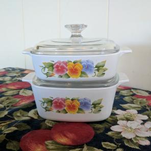 Pyrex Corning Summer Blush Casseroles
