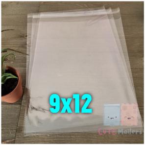 100 Pcs 9x12 Cellophane Clear Bags