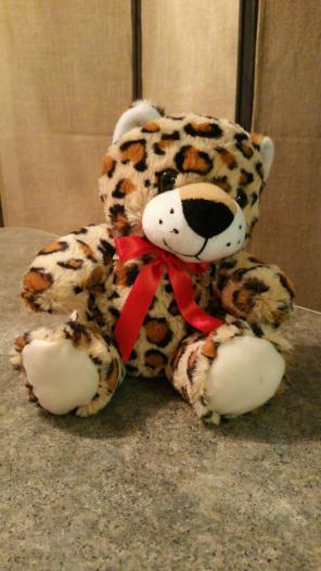 Stuffed animal teddy bear plush leopard