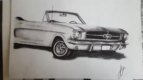'67 Ford Mustang Convertible Art Print
