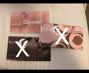 Authentic Glossier Postcards X7