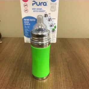 1 pura green nipple + 1 straw