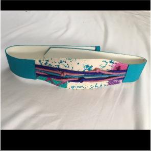 NEW Vintage 80s Multicolor Belt M