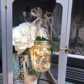 Hanging Mason Jar Lantern
