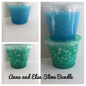 Anna and Elsa Slime Bundle 4oz ea