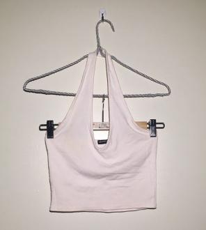 Brandy Melville Pink Halter Crop Top