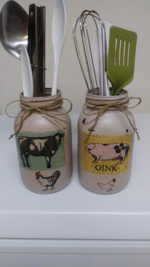 Handcrafted mason jars Farmhouse