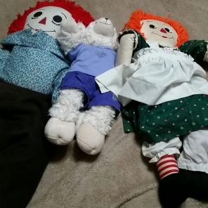 Vintage, Raggedy Anne & Andy.