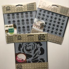 3pcs Stencils 6”x6”