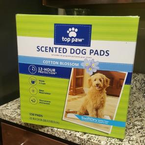 150 top paw scented puppy pads