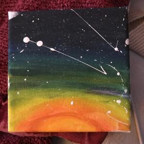 Outer space Sunset With Stars!