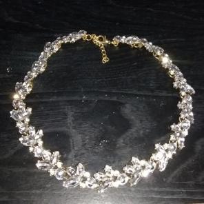CZ Gold-Tone Necklace