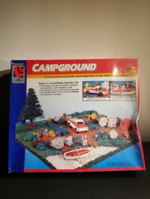 Vintage Life Like Trains campground