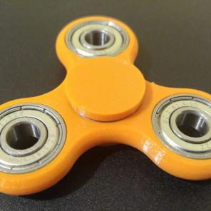 3d Printed Fidget Spinner in Orange!
