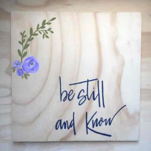 Handmade wood sign