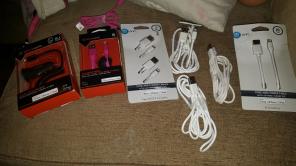 9 iphone lightening chargers
