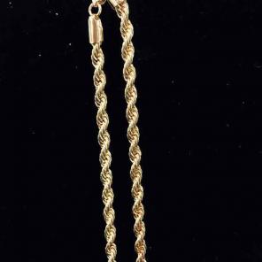 Real 18K Laminated Gold Chain New