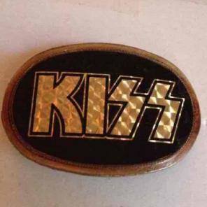 Old kiss belt buckle
