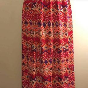 Print maxi skirt