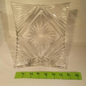 Vtg crystal photo frame