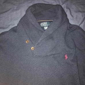 Polo Half Button Up Sweatshirt