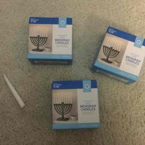 3 BOXES CHANUKAH MENORAH CANDLES