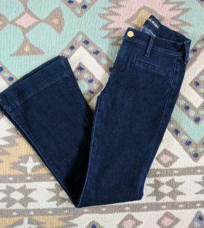 Express mid rise slim flare jeans 0short