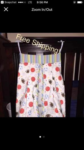 Sports Theme Diaper Holder/Stacker