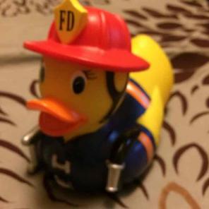 Rubber Duckie bath spout cover