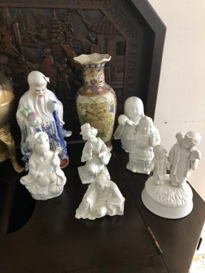 8 Oriental Figurines