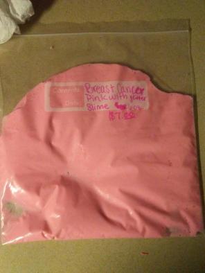 Breast Cancer Pink Slime with Glitter